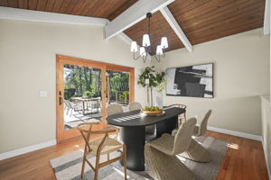 Formal dining room perfect for hosting