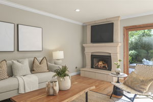 Get cozy with gas fireplace insert with remote