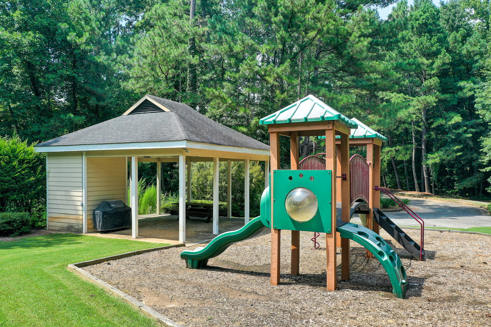 43 Aerial Amenity Set One BBQ Area + Playground