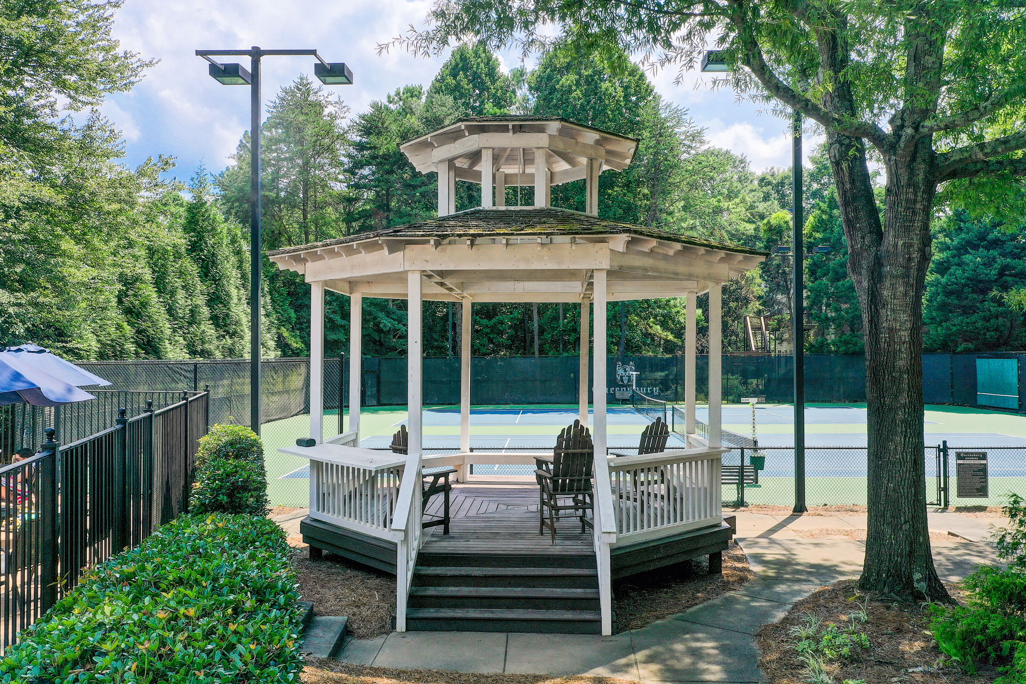 48 Aerial Amenity Set Two Courtside Gazebo