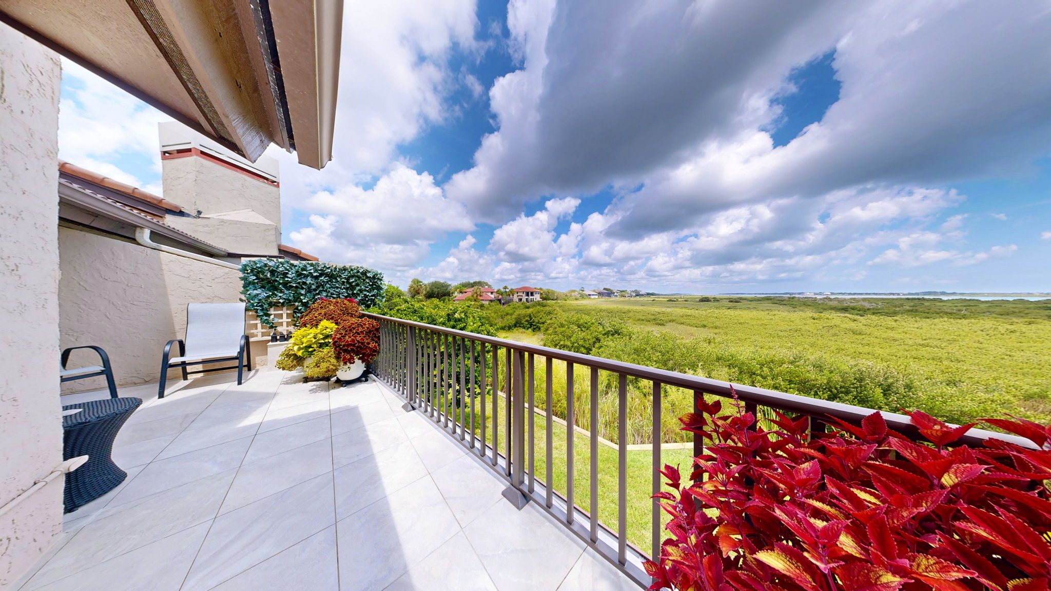 Marsh and Intracoastal views from 2nd floor balcony