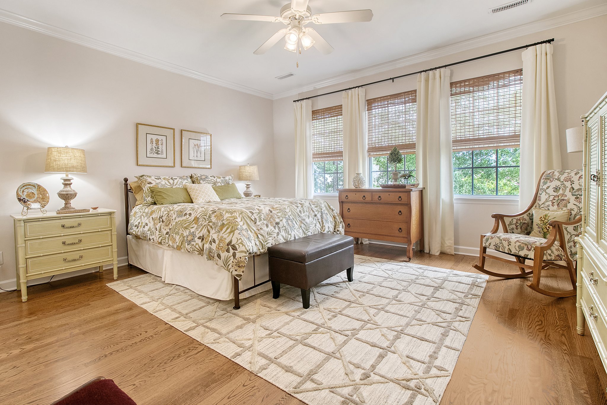 Upstairs bedroom has its own private bath & large closet