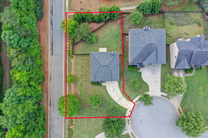 42 Aerial Lot + Neighborhood w Approximate Demarcation Lines