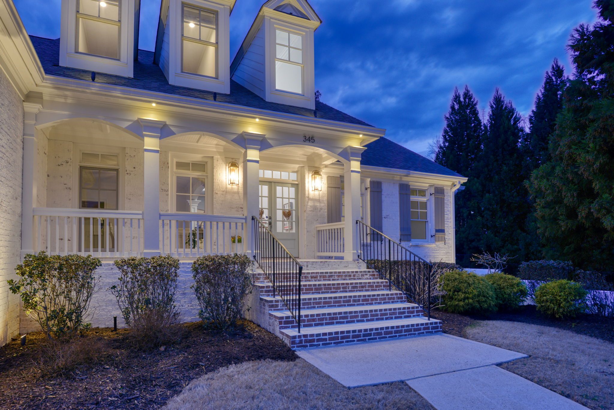 Front Exterior Entry- Twilight