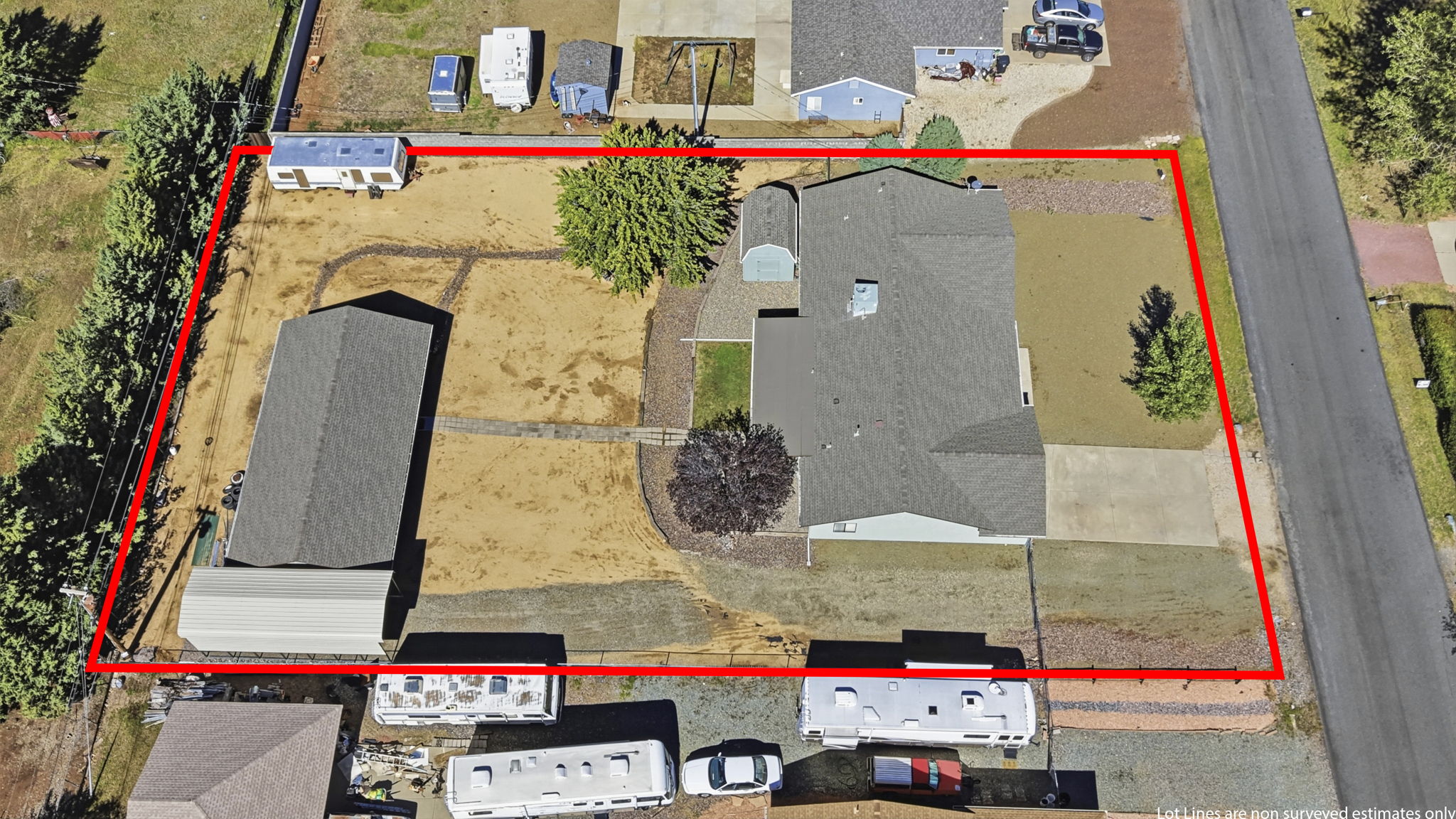 Birds Eye Lot Line