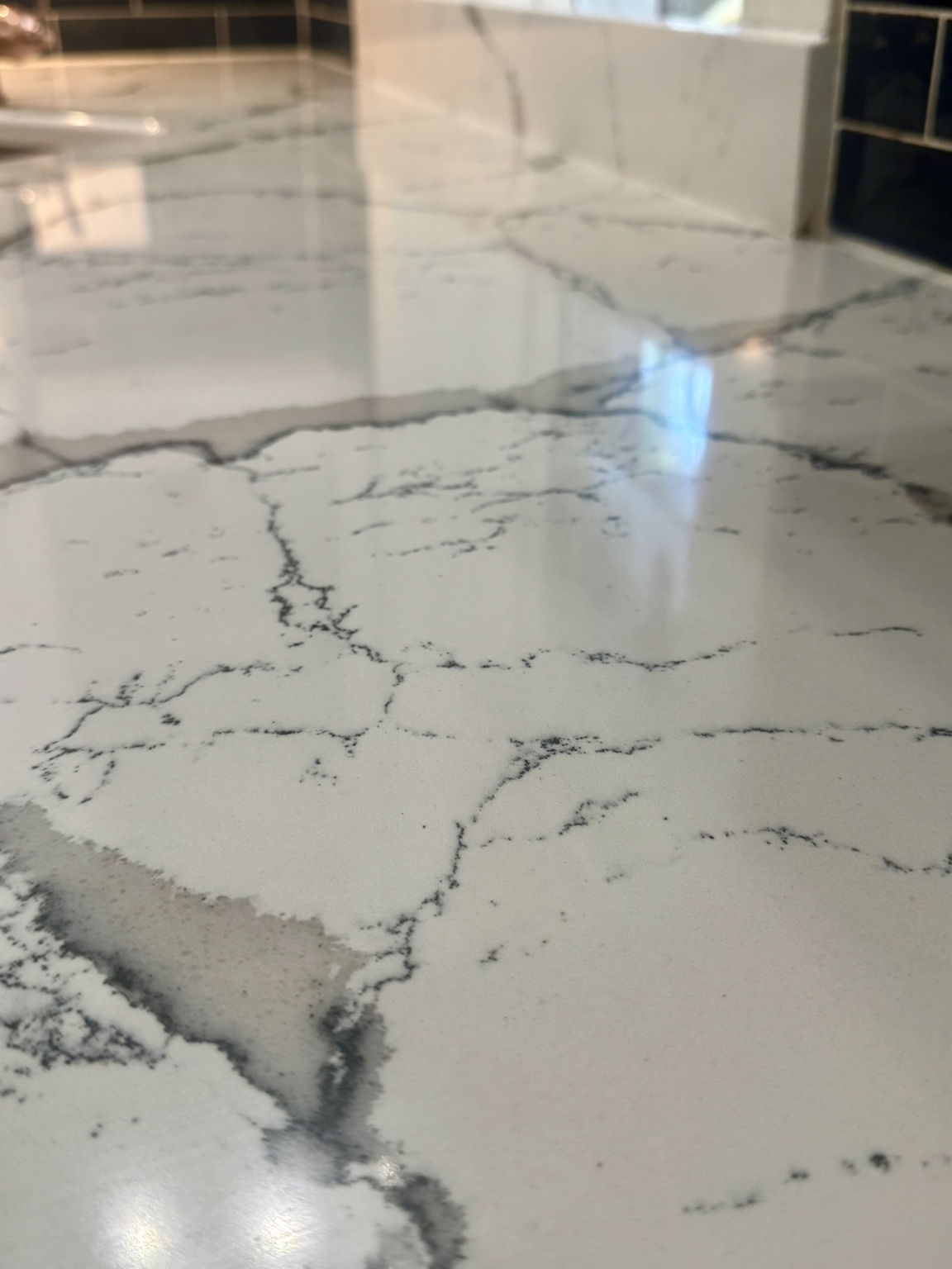 Kitchen custom quartz counters