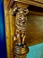 Living room fireplace detail