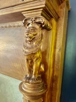 Living room fireplace detail