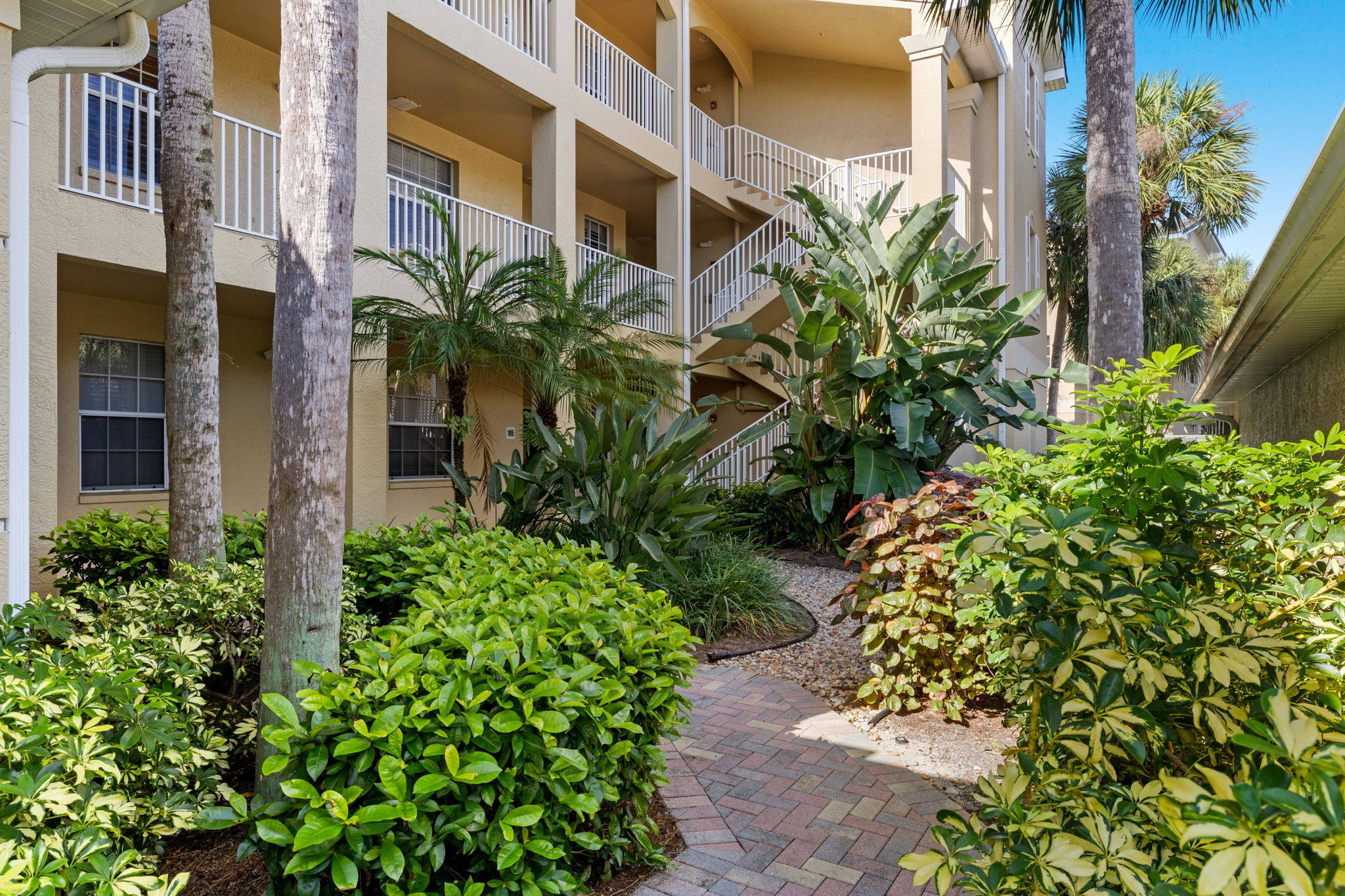 Nicely Landscaped Front Entrance