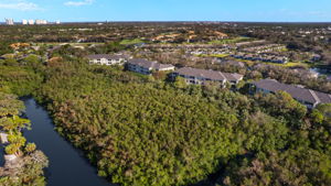 The Point Aerial View Behind Building