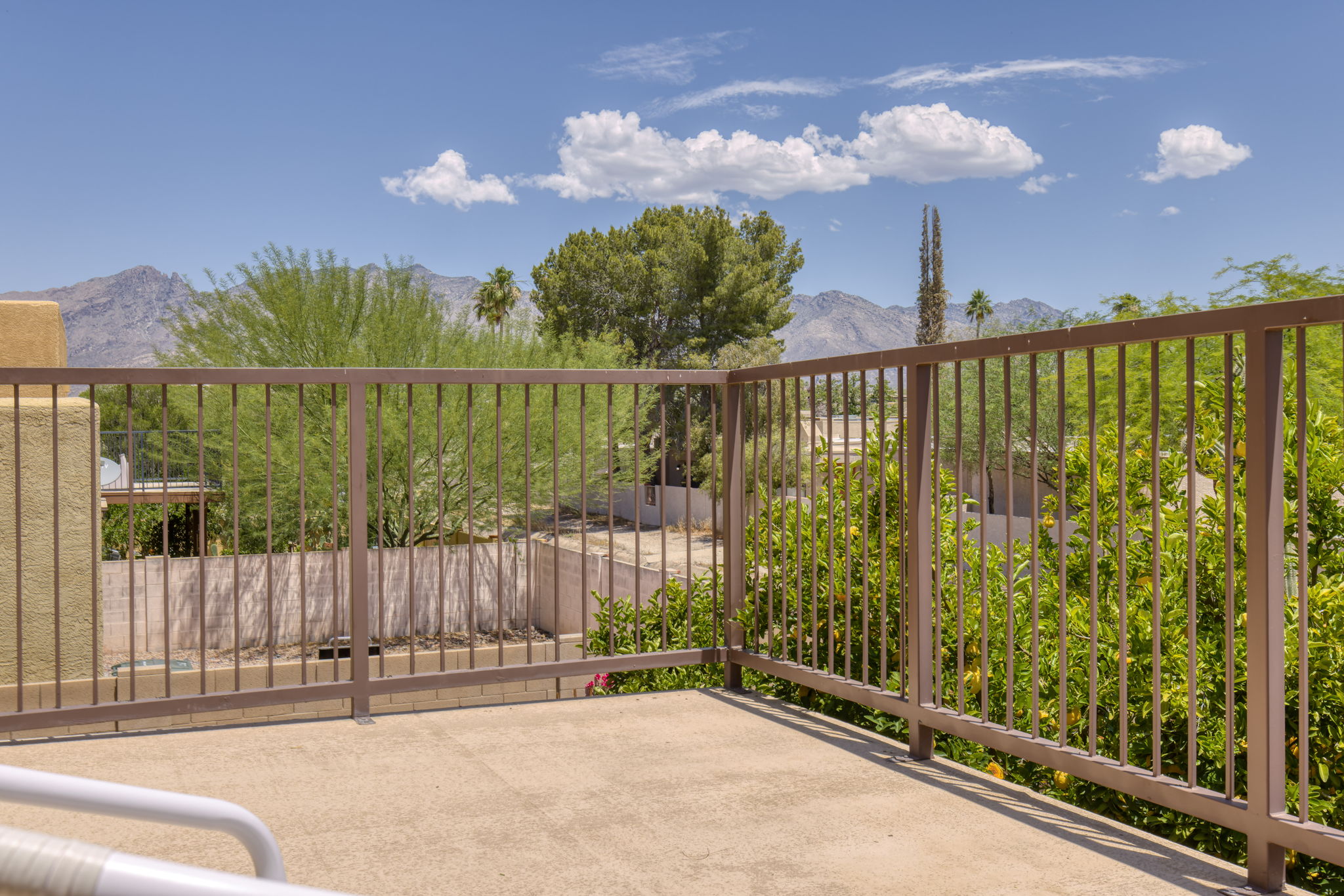 Deck with Catalina Mountain views