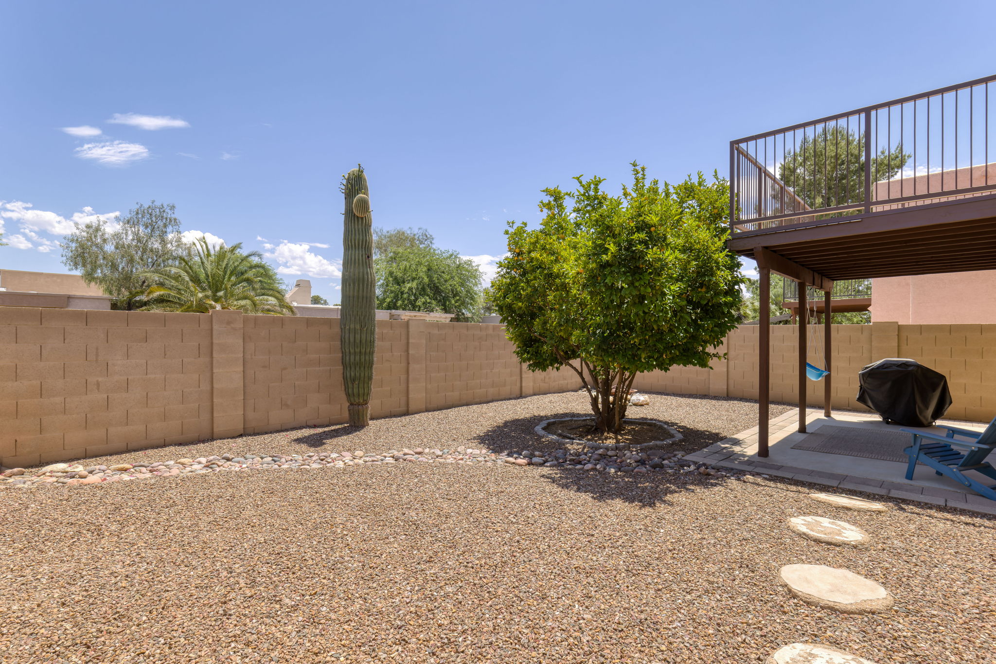 Private, low care backyard