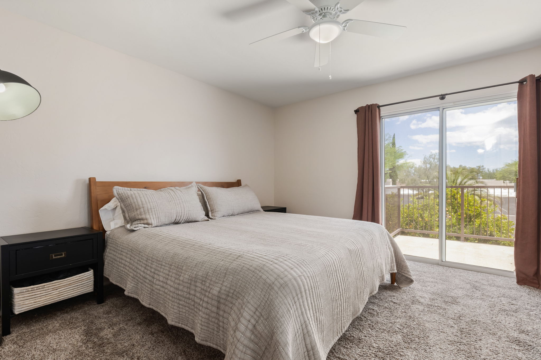 Primary Bedroom with sliding door to private deck