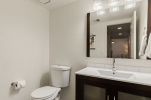 First floor half bath