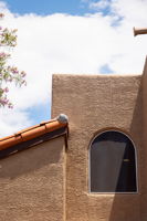 Arched window at the front