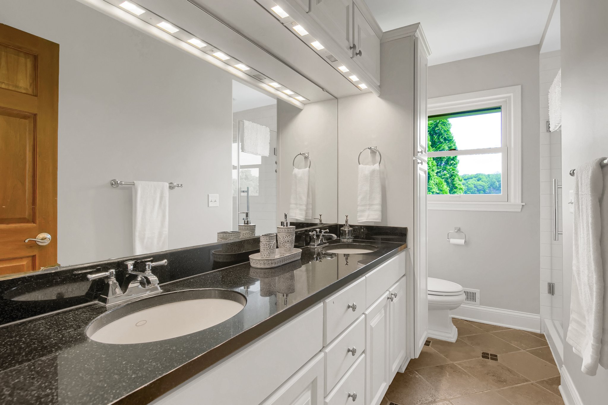 Main Floor Guest Bath with Glass Shower