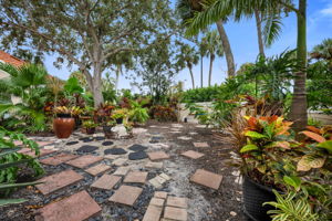 Greenery garden offers a tranquil private boundary