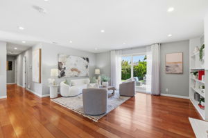 Luxurious Brazilian Cherry hardwood floors throughout