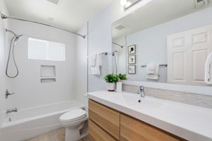 3rd. Bathroom in the hallway