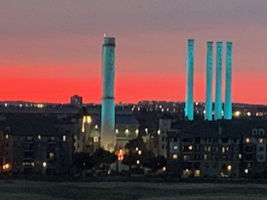 View from Patio at Dusk