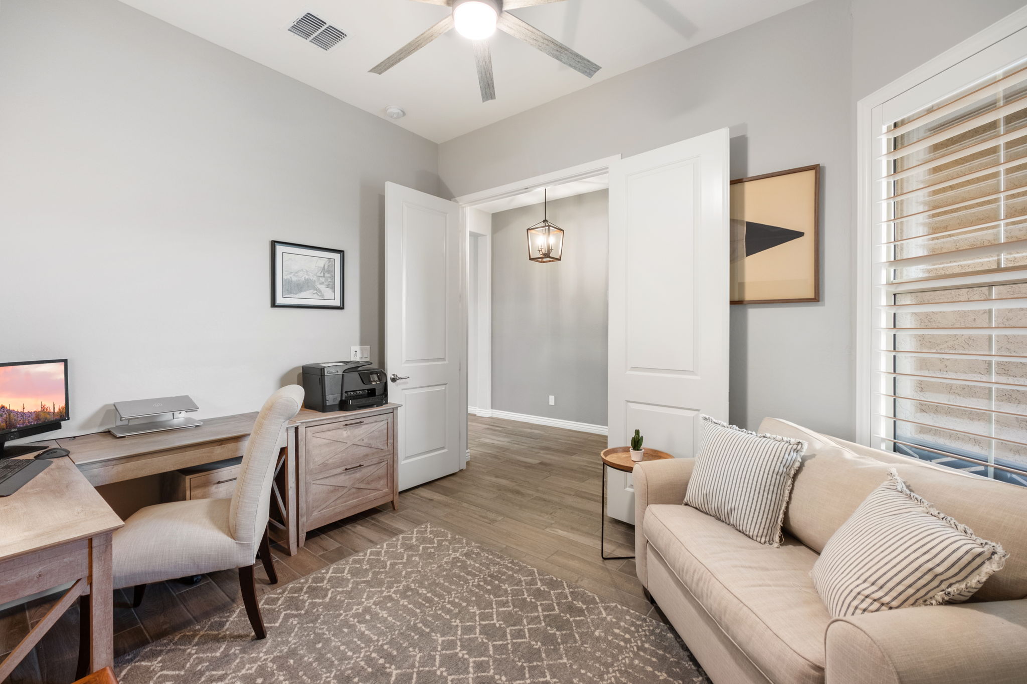 Office with Double Doors