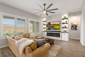 Great Room with Built-in Fireplace