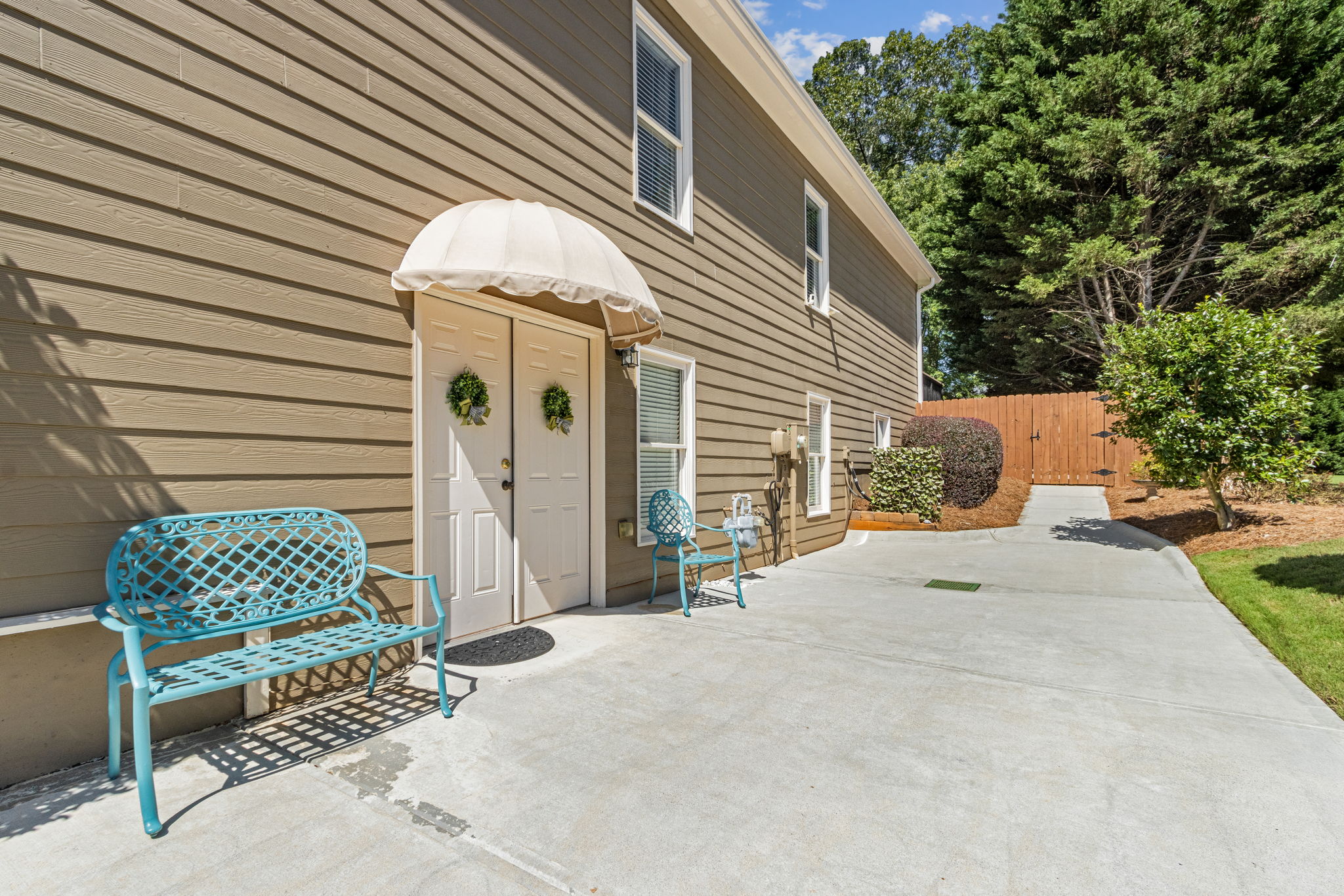 Second Driveway Basement Entrance