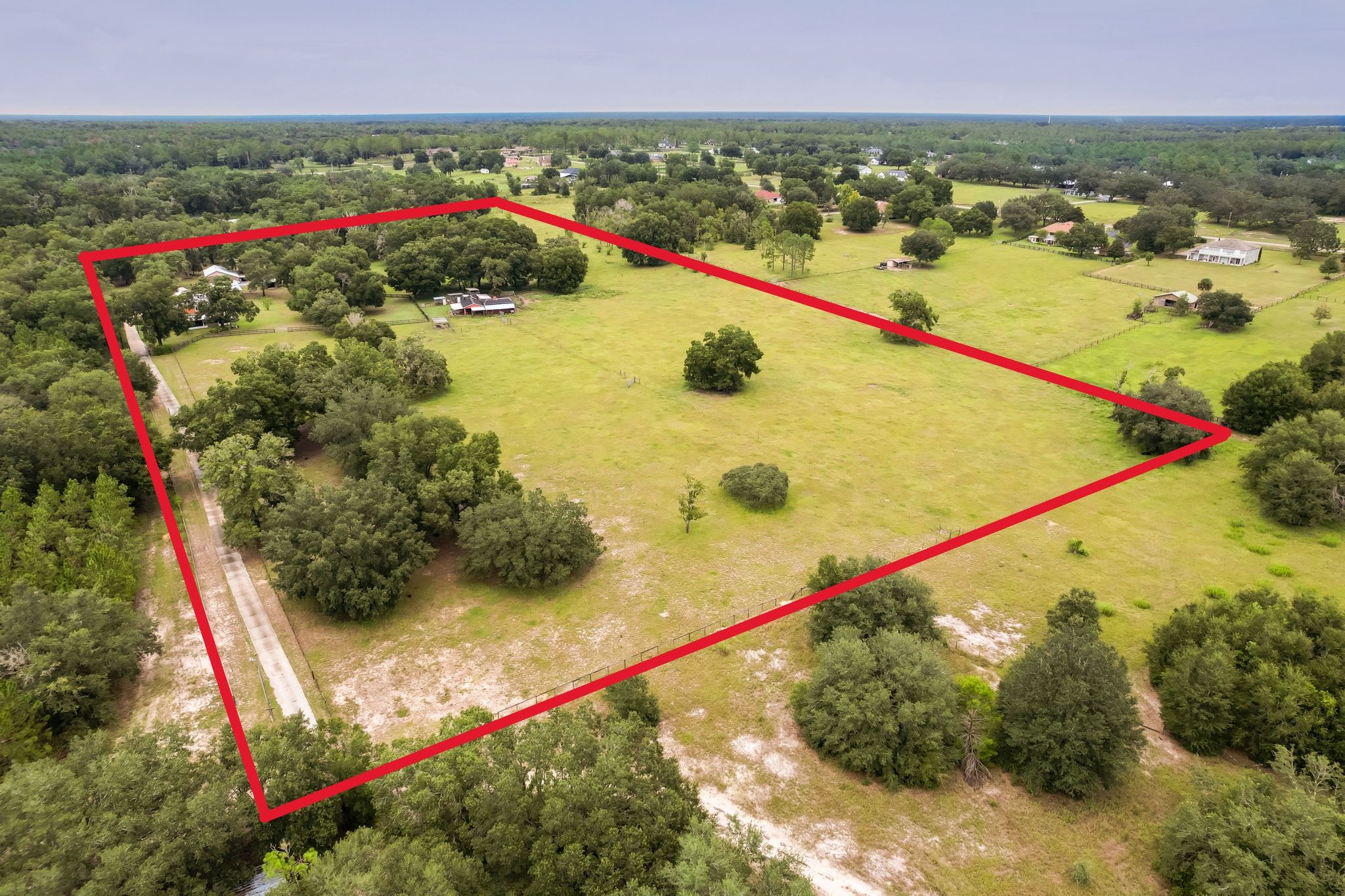 20 acres with private driveway, pastures, room to grow