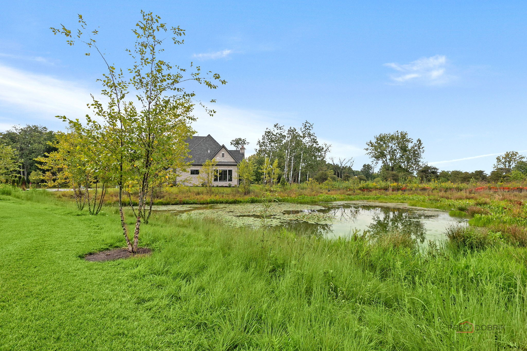 Side View of Wetlands and Home