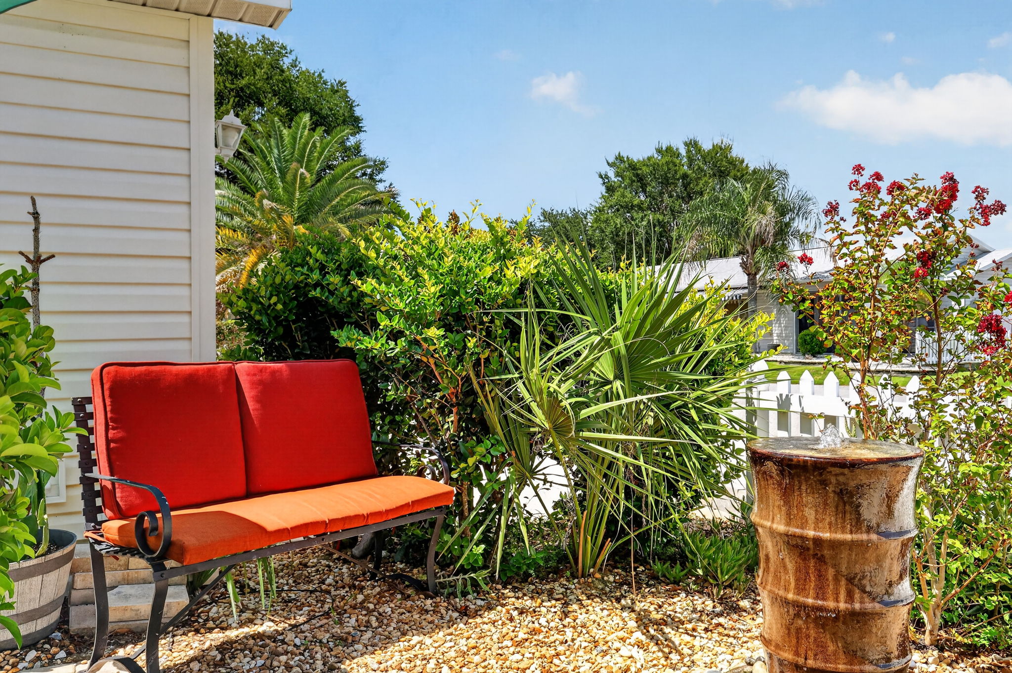 Front Patio with Waterfall