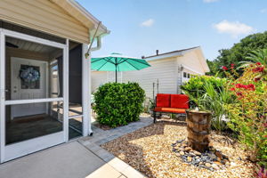 Front Patio with Waterfall