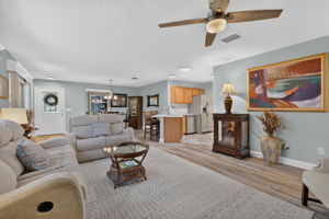 Living, Dining, and Kitchen
