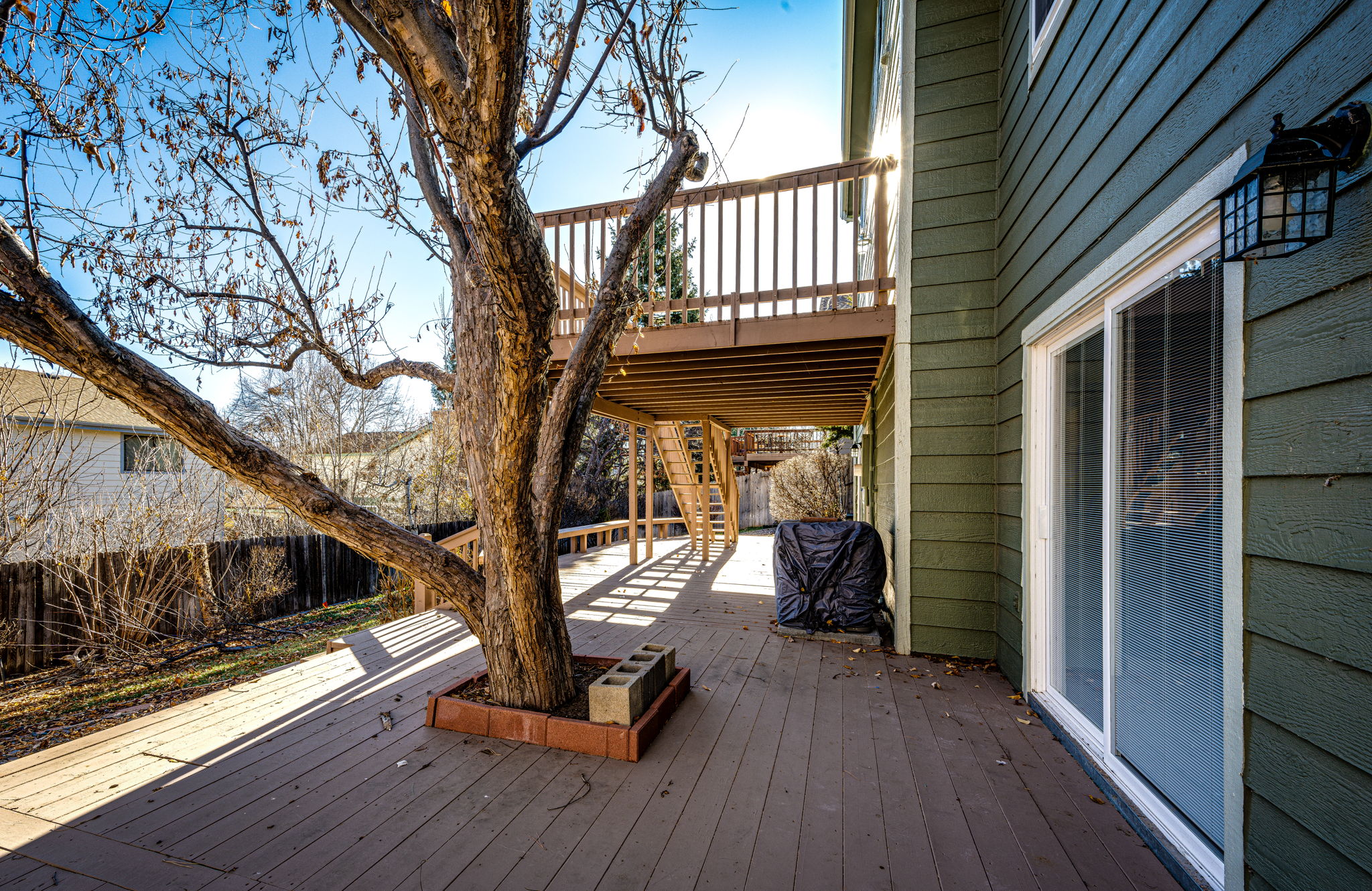 Expansive Decks & Mature Trees