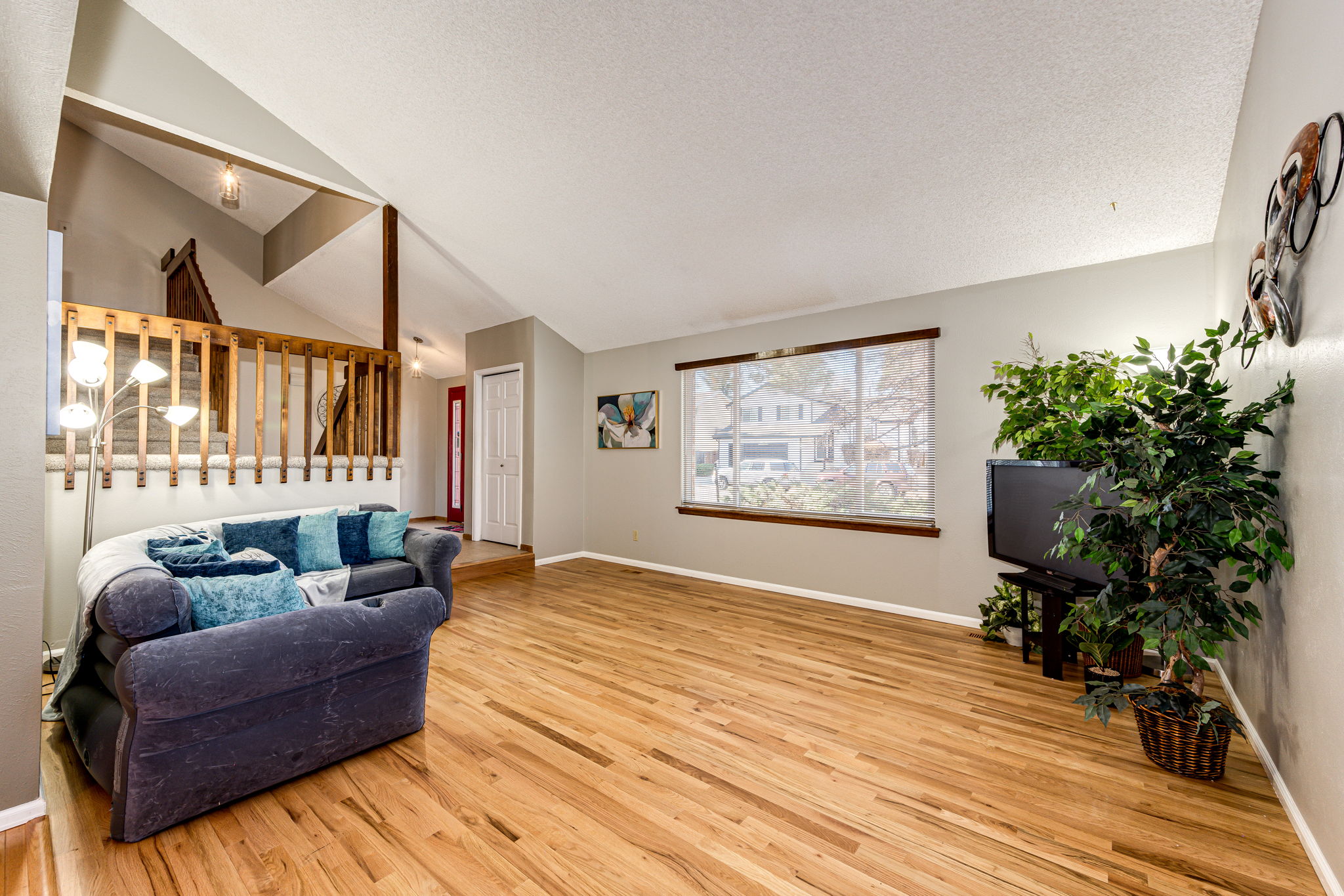 Spacious Living Room w Western Sunlight