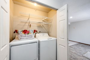 Laundry Room w Included Washer & Dryer