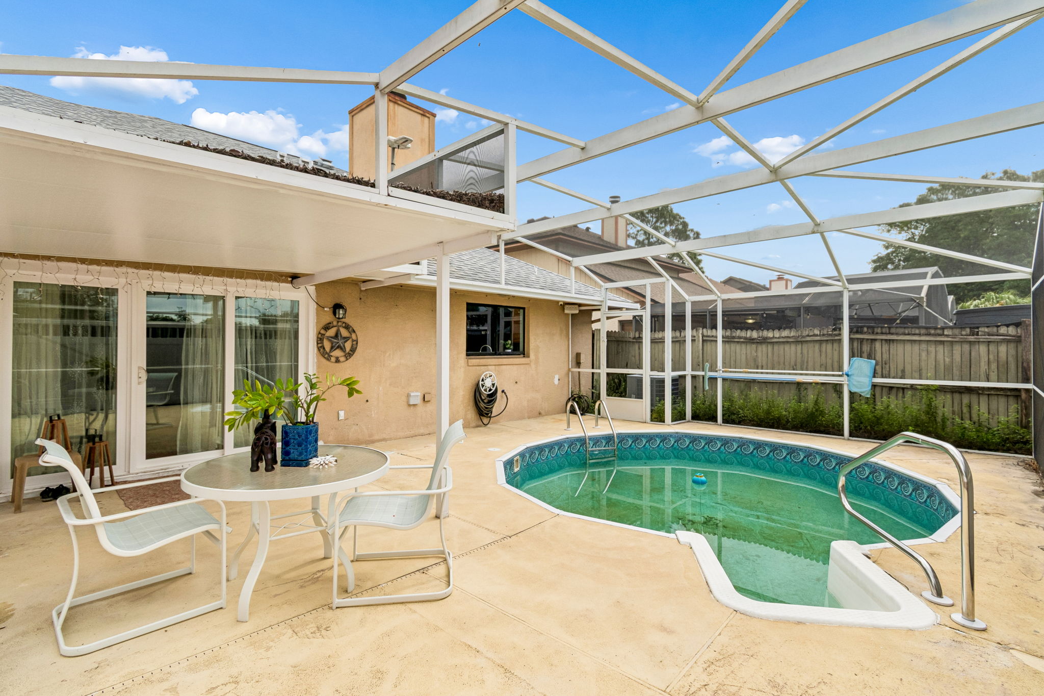 Screen-Enclosed Patio and Pool