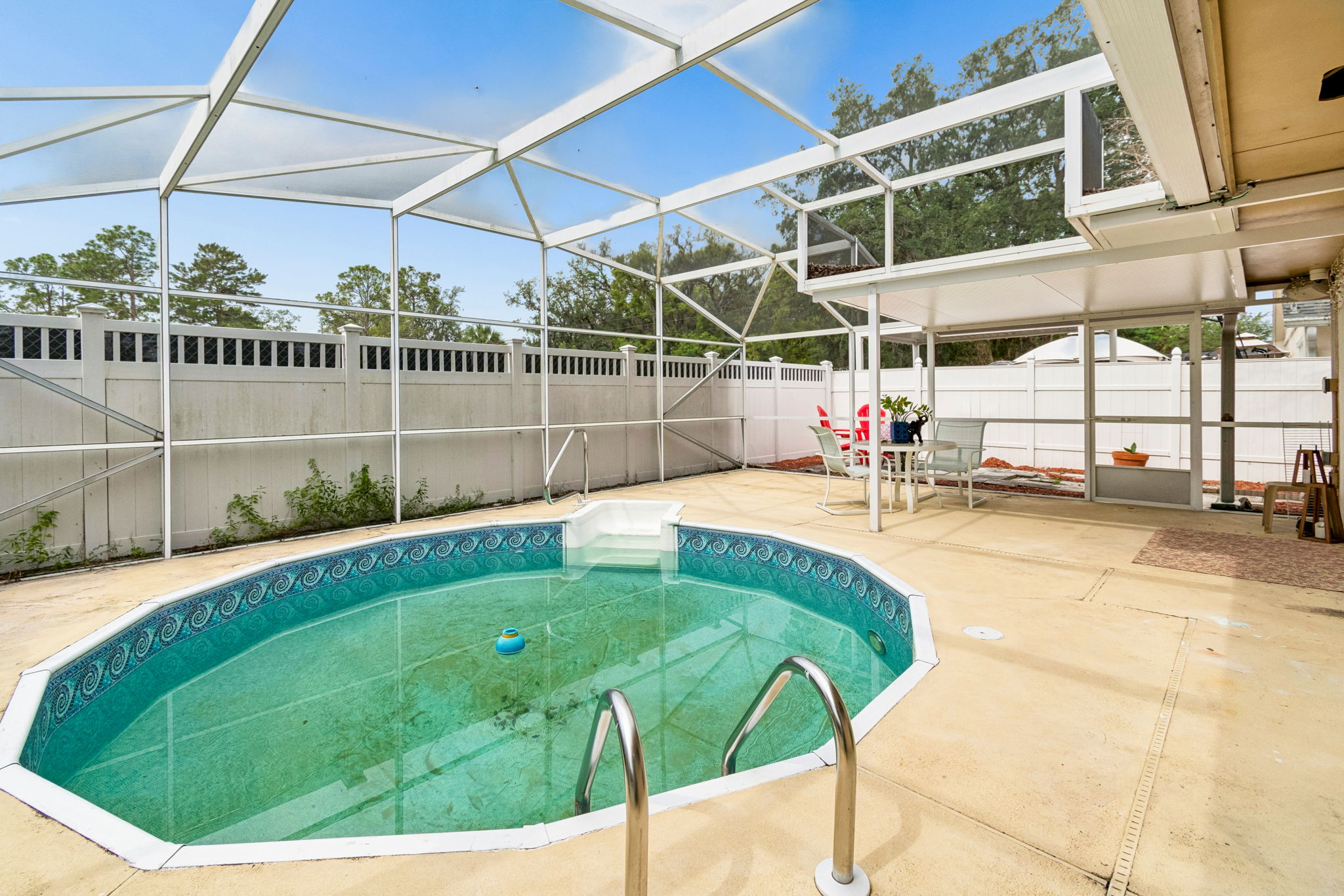 Screen-Enclosed Patio and Pool