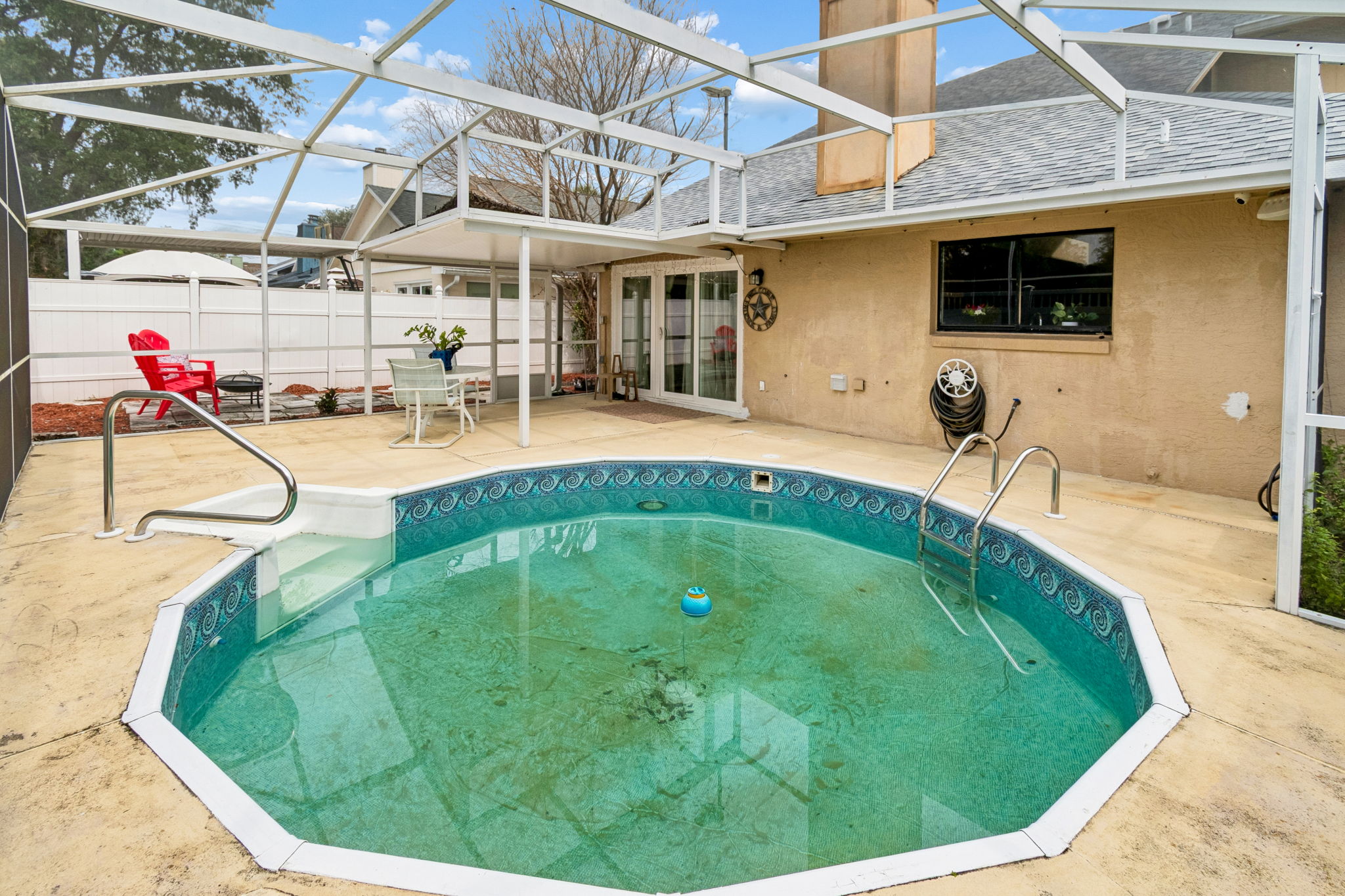 Screen-Enclosed Patio and Pool