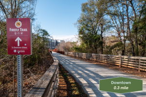 A short walk to downtown Athens