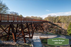 Rebuilt Trestle bridge