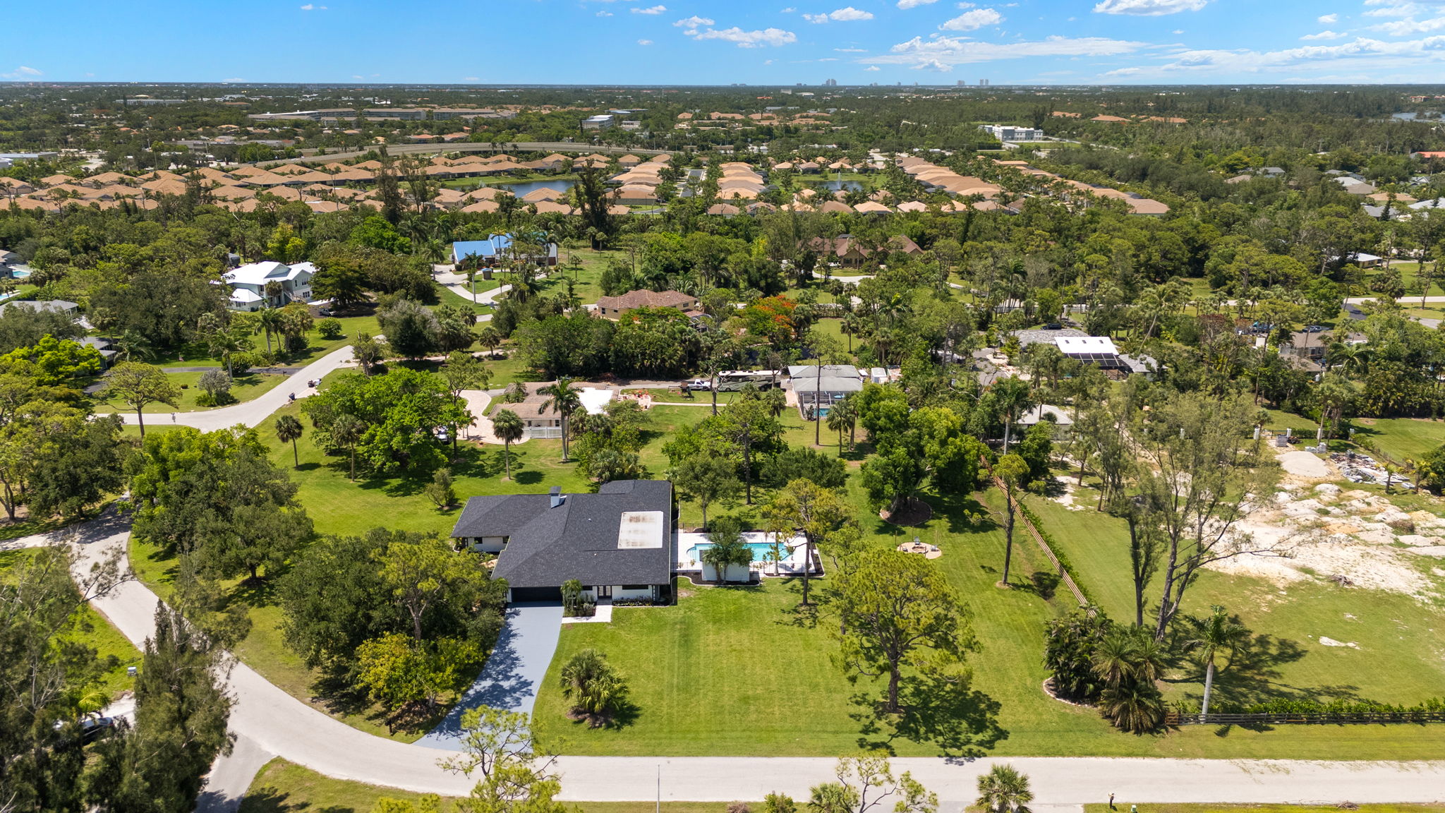 Aerial Front Exterior 2