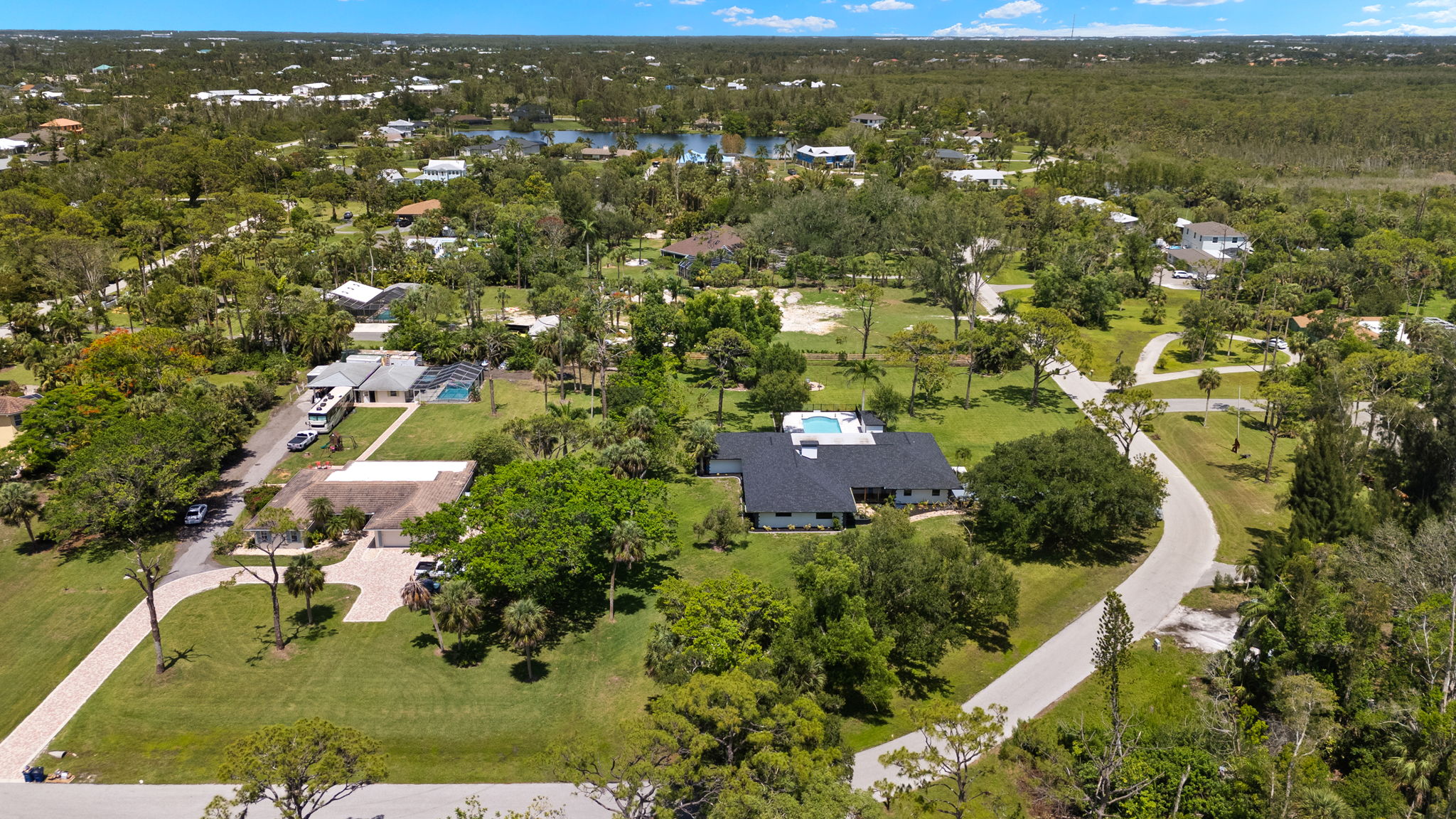 Aerial Side Exterior