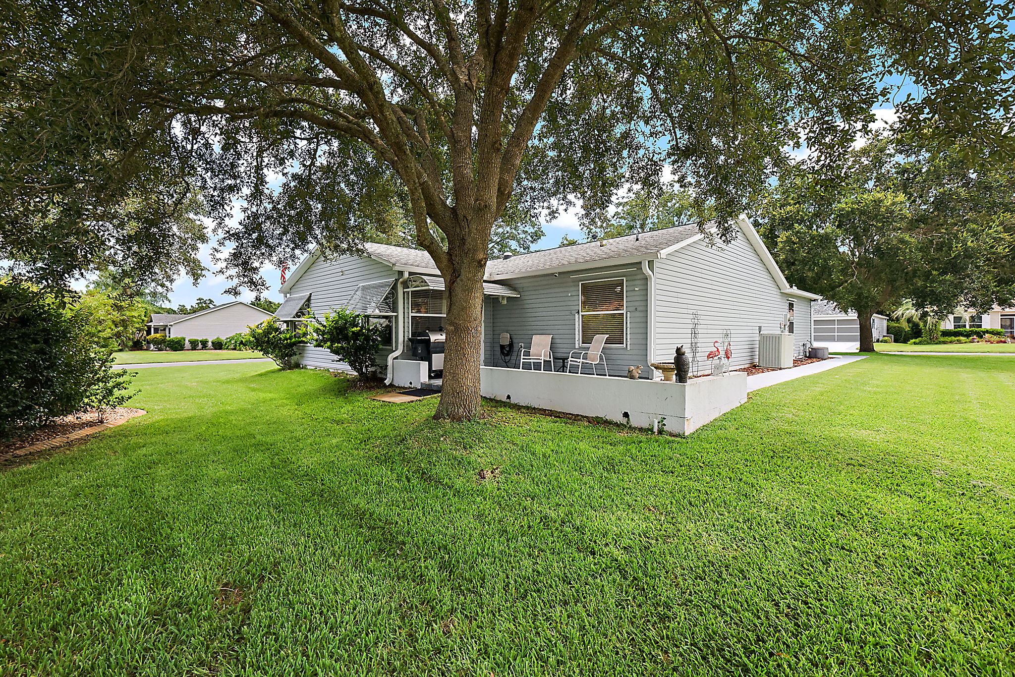 Rear Elevation with Patio