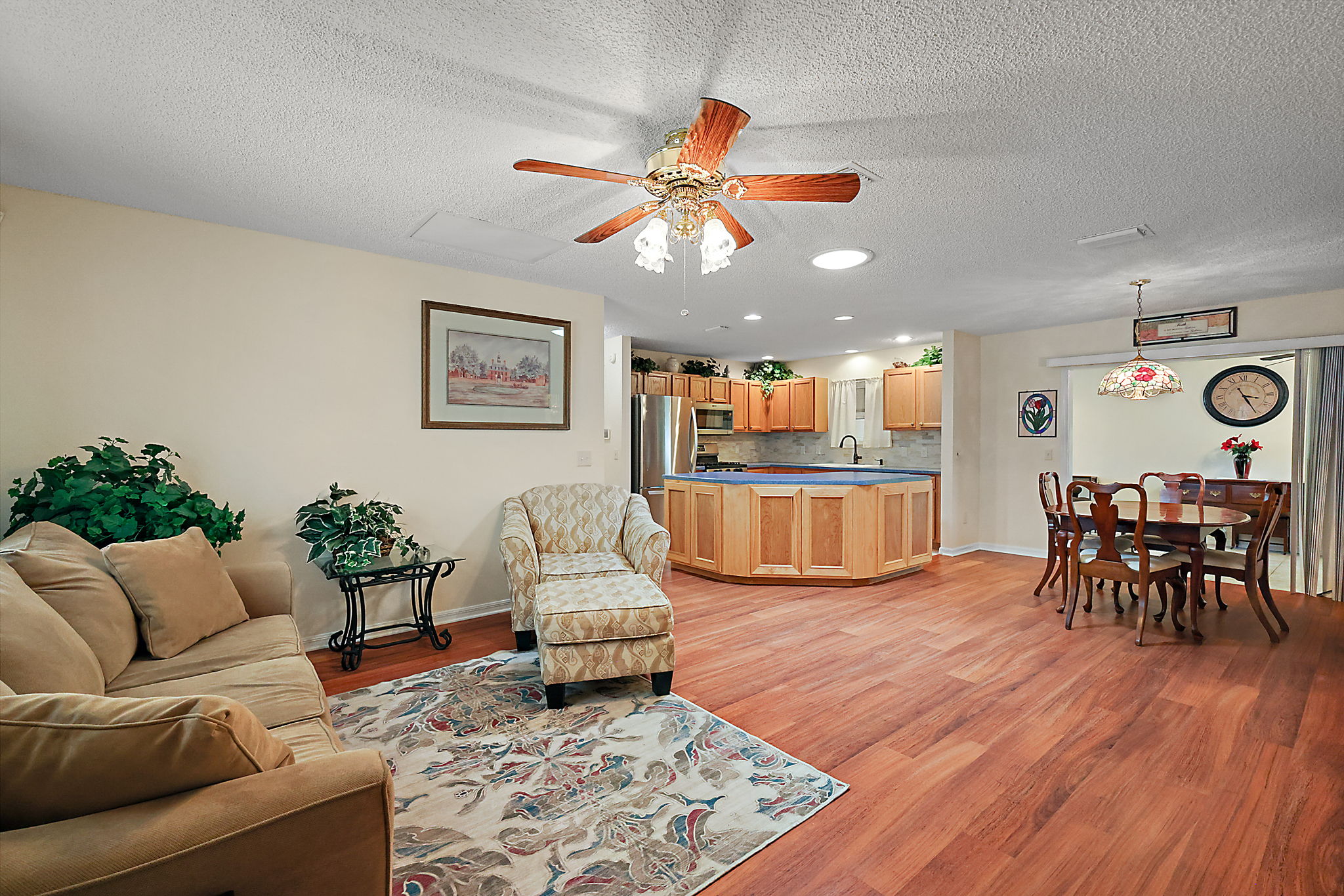 Living, Dining, and Kitchen