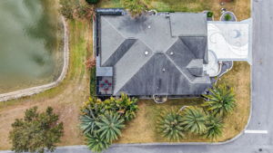 Aerial with Large Corner Lot