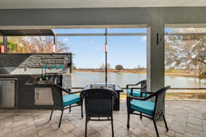 Fire Table with Incredible Water Views