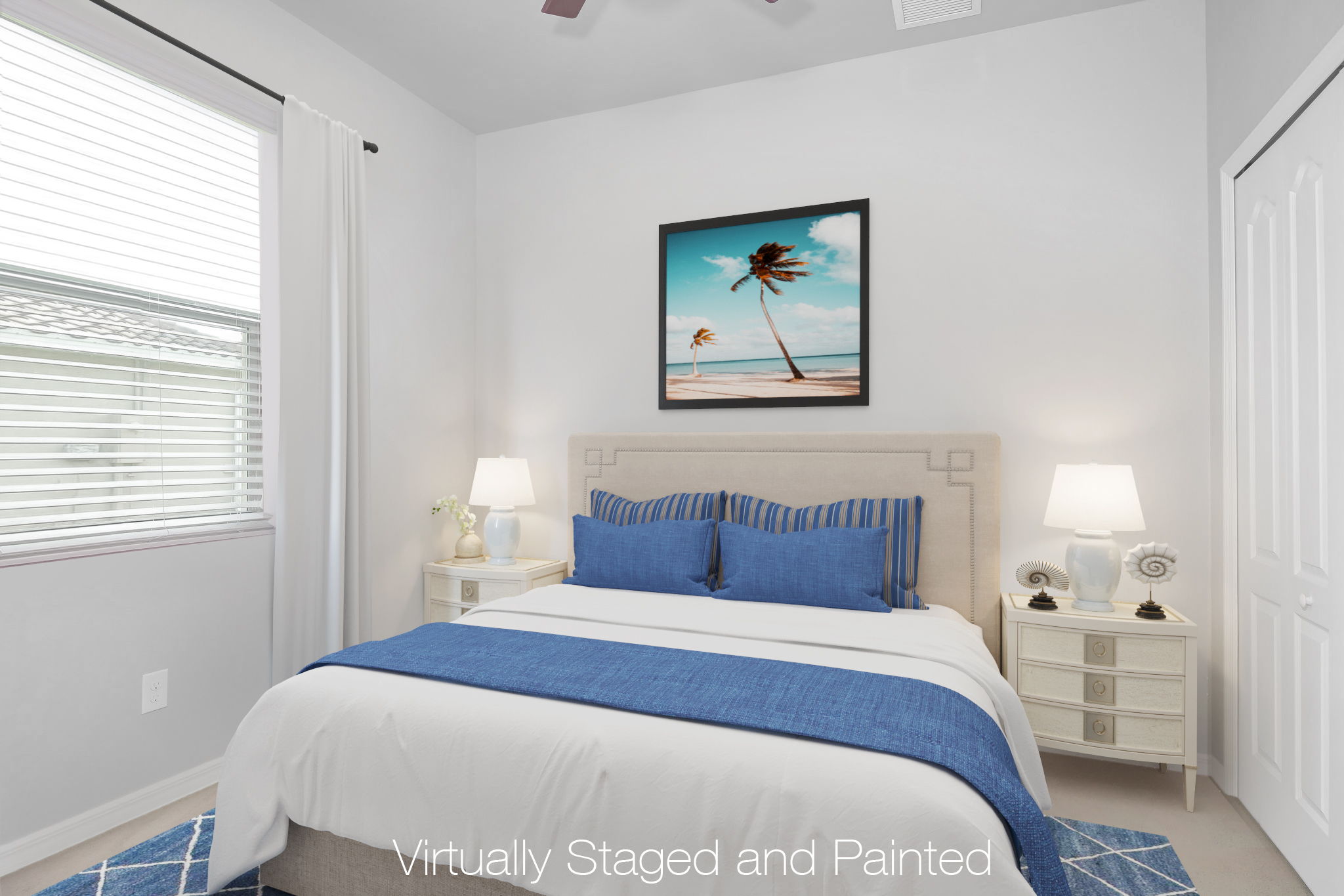Virtually Staged & Painted Bedroom 2