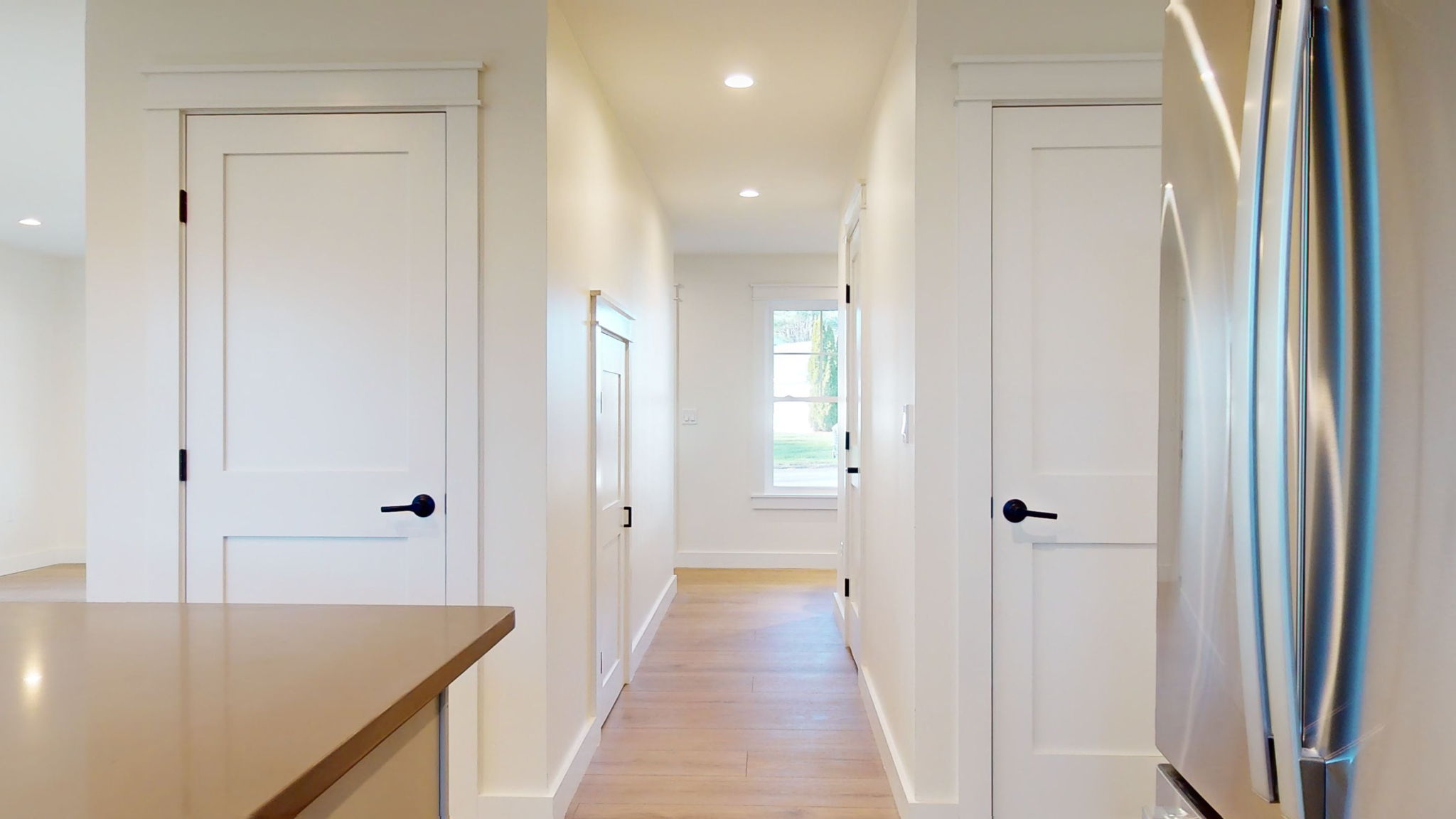 Pantry and coat closets