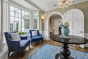 Custom millwork and expansive windows for days!