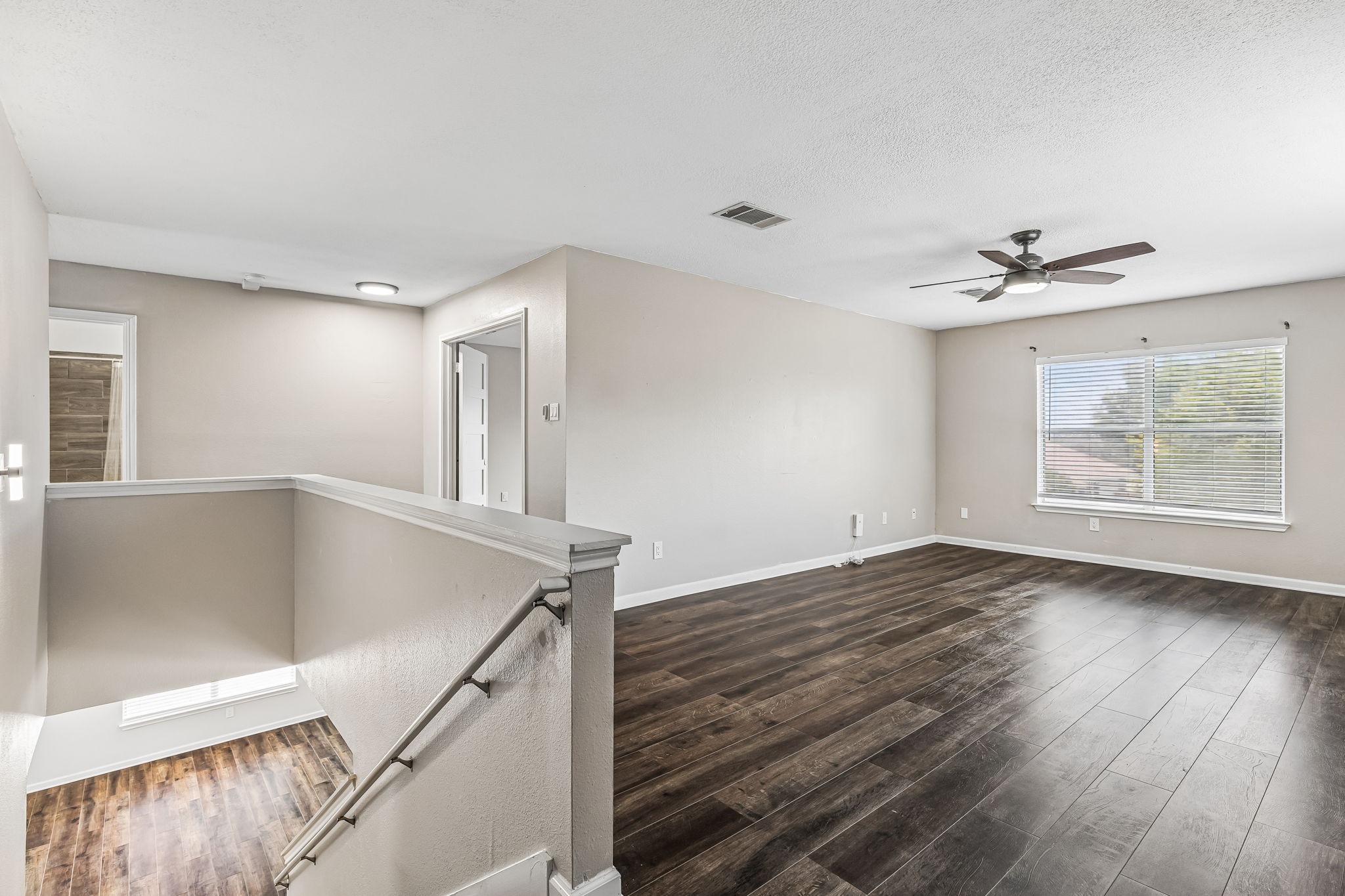 Upstairs living area.